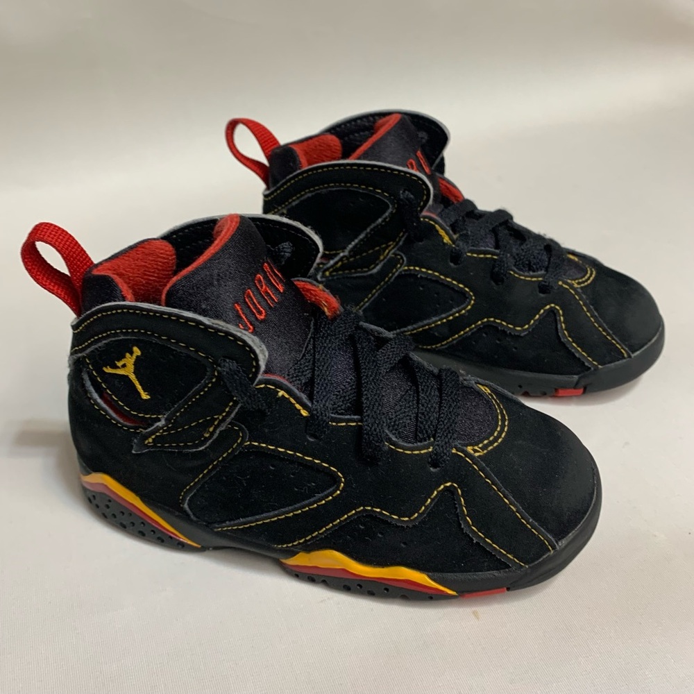 🛍️ AIR JORDAN 7 Retro Citrus Toddler Sneakers - Size 10C - Picture 8 of 16